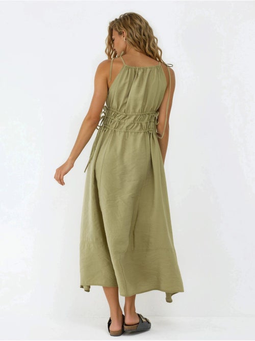 Abito midi con spalline arricciate busem - Kiabi