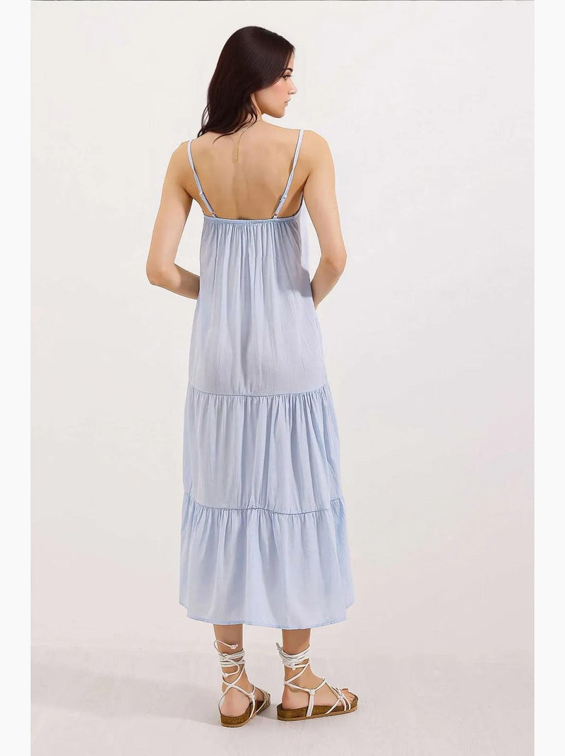 Abito midi con spalline bdart Blu chiaro - Kiabi