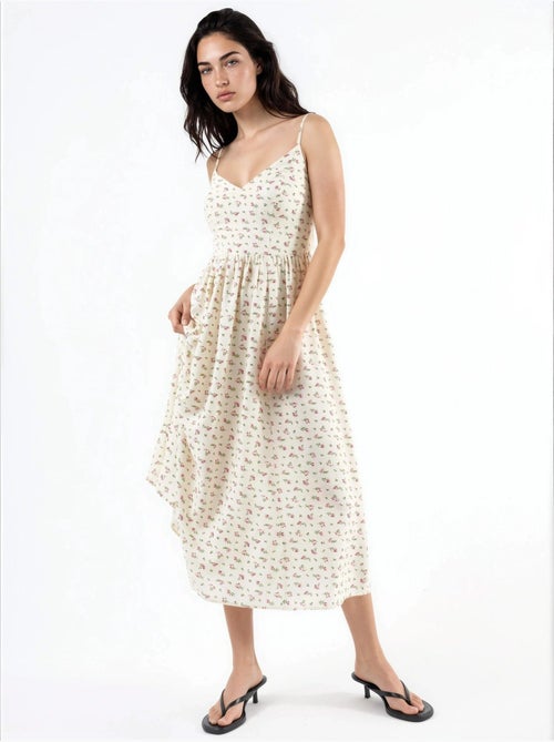 Abito midi con spalline floreale hiccup - Kiabi Abito midi con spalline floreale hiccup - Kiabi