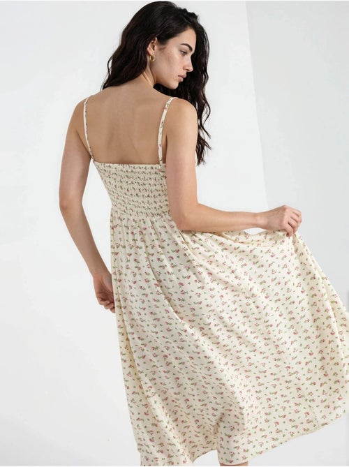 Abito midi con spalline floreale hiccup - Kiabi Abito midi con spalline floreale hiccup - Kiabi