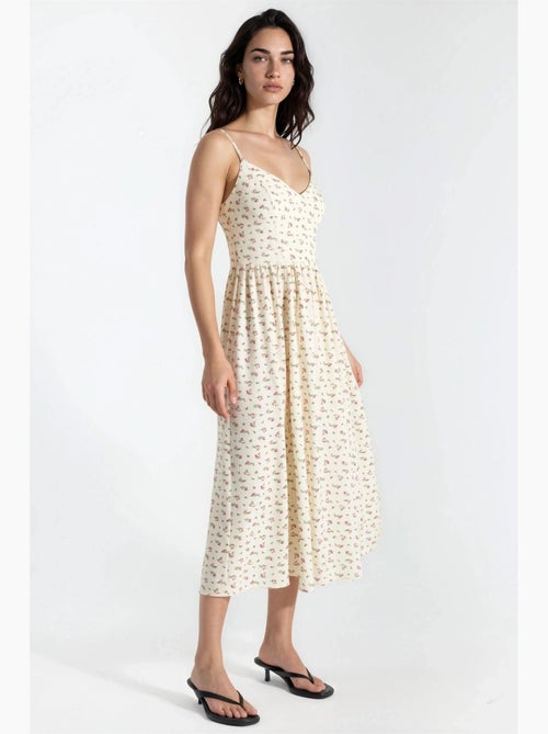 Abito midi con spalline floreale hiccup - Kiabi Abito midi con spalline floreale hiccup - Kiabi