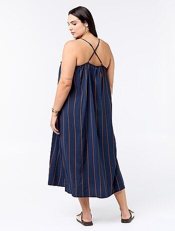 Abito midi con spalline regolabili
