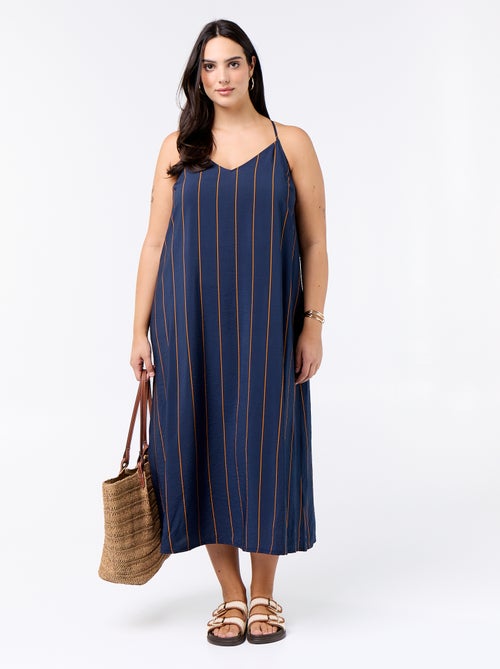 Abito midi con spalline regolabili - Kiabi