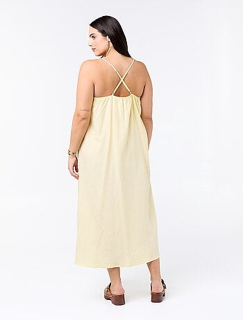 Abito midi con spalline regolabili