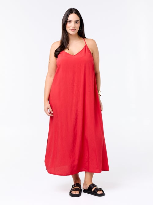 Abito midi con spalline regolabili - Kiabi