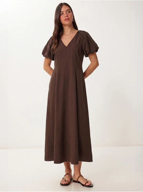 Abito midi da donna a linea a con scollo a v istanbul - Kiabi Abito midi da donna a linea a con scollo a v istanbul - Kiabi