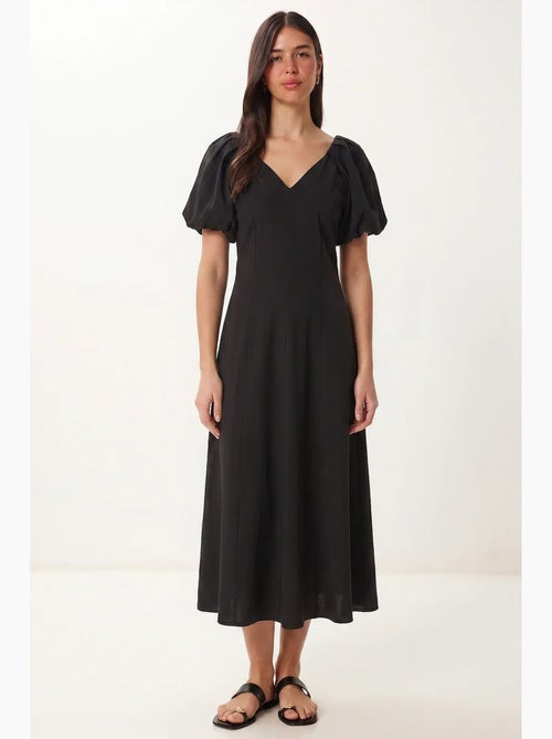 Abito midi da donna a linea a con scollo a v istanbul - Kiabi Abito midi da donna a linea a con scollo a v istanbul - Kiabi