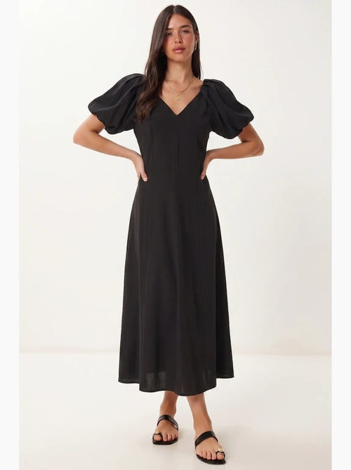 Abito midi da donna a linea a con scollo a v istanbul - Kiabi Abito midi da donna a linea a con scollo a v istanbul - Kiabi