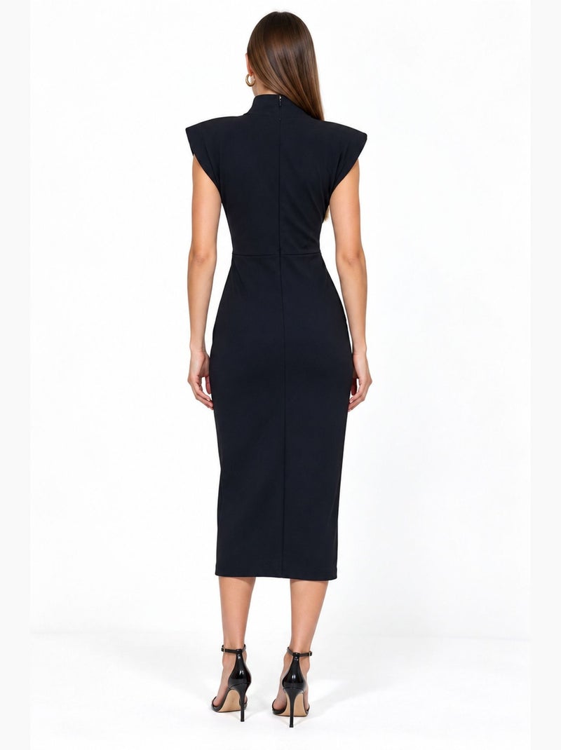 Abito midi da donna in poliestere-elastan busem Blu marino - Kiabi