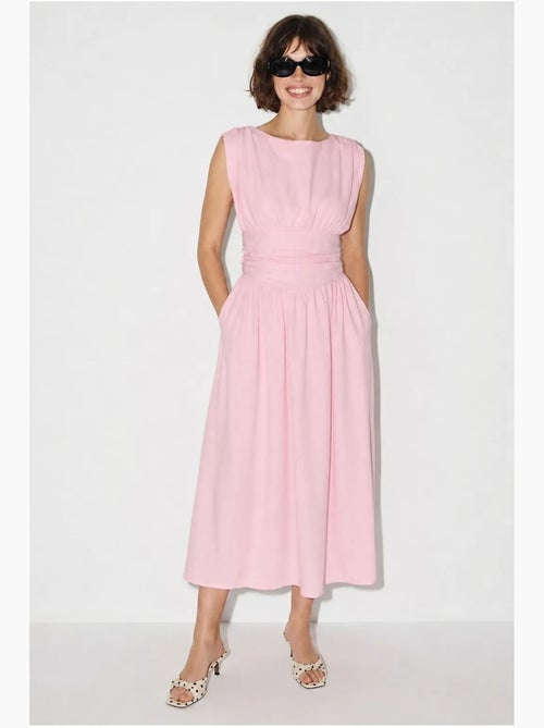 Abito midi da donna senza maniche a linea a lucci - Kiabi Abito midi da donna senza maniche a linea a lucci - Kiabi