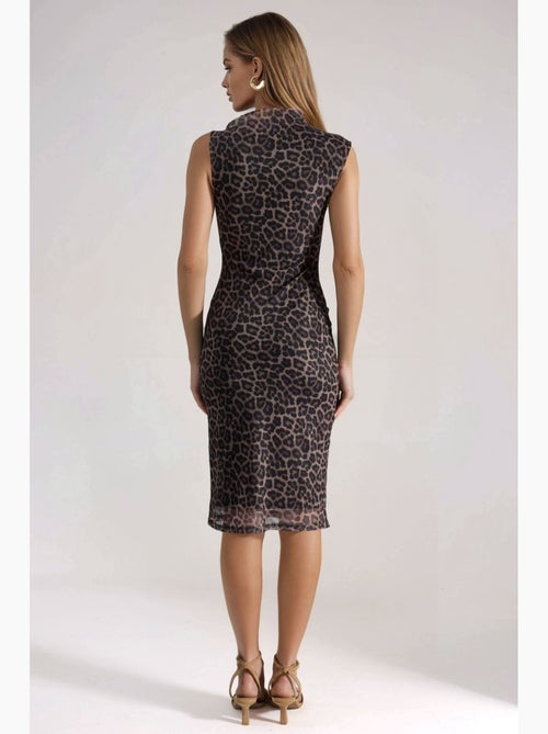 Abito midi drappeggiato con fantasia hiccup - Kiabi
