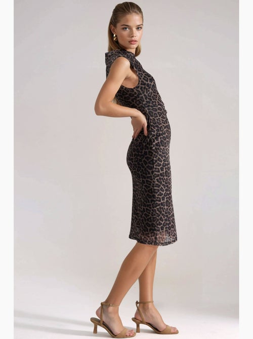 Abito midi drappeggiato con fantasia hiccup - Kiabi