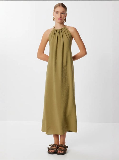Abito midi drappeggiato con scollo all'americana istanbul - Kiabi Abito midi drappeggiato con scollo all'americana istanbul - Kiabi