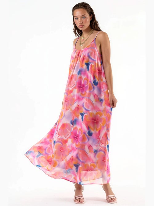 Abito midi floreale con scollo a u busem - Kiabi Abito midi floreale con scollo a u busem - Kiabi
