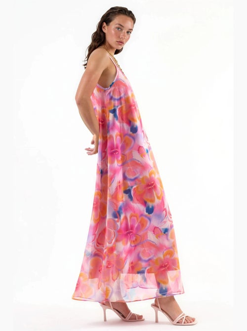 Abito midi floreale con scollo a u busem - Kiabi Abito midi floreale con scollo a u busem - Kiabi