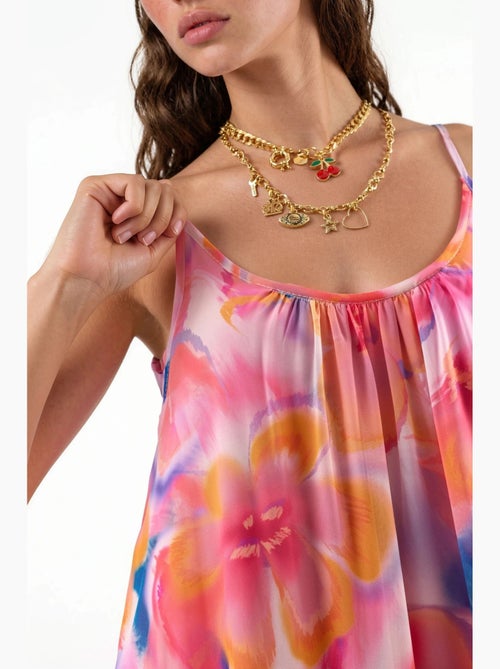 Abito midi floreale con scollo a u busem - Kiabi Abito midi floreale con scollo a u busem - Kiabi