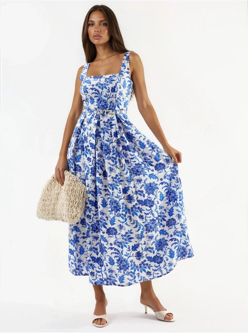 Abito midi floreale con scollo quadrato busem - Kiabi Abito midi floreale con scollo quadrato busem - Kiabi