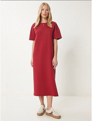 Abito midi in cotone con spacco istanbul