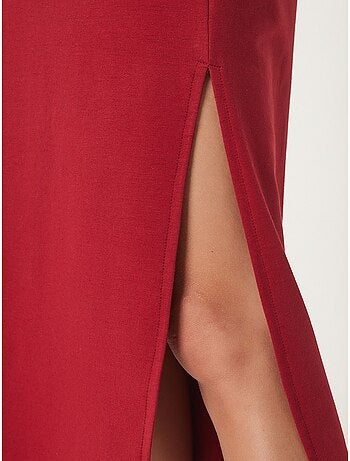 Abito midi in cotone con spacco istanbul