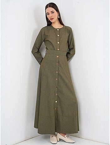 Abito midi in denim con cintura bdart