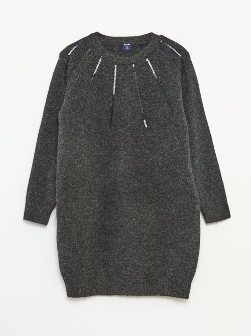 Abito midi in maglia con paillettes - Kiabi