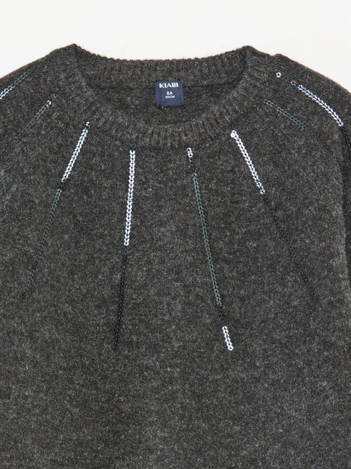 Abito midi in maglia con paillettes - Kiabi