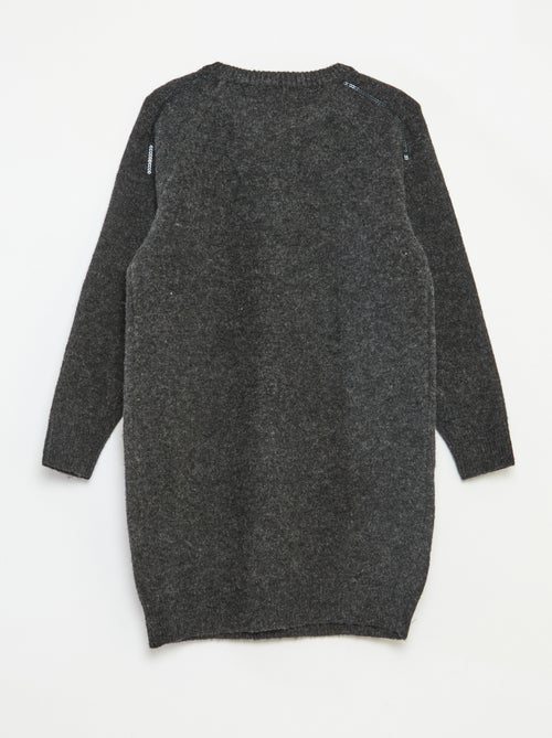 Abito midi in maglia con paillettes - Kiabi