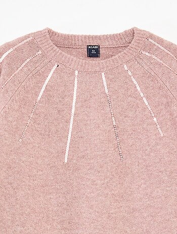 Abito midi in maglia con paillettes