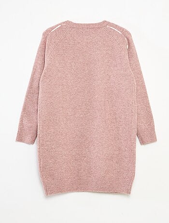 Abito midi in maglia con paillettes