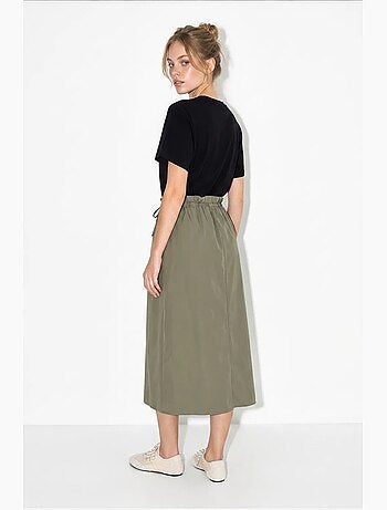 Abito midi in misto cotone lucci