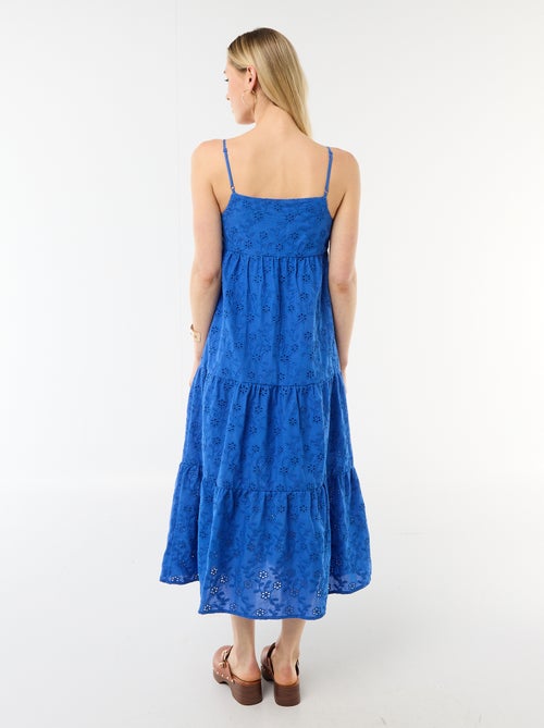 Abito midi in sangallo con spalline regolabili - Kiabi