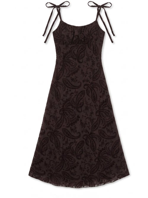 Abito midi in tulle a linea a floreale hiccup - Kiabi Abito midi in tulle a linea a floreale hiccup - Kiabi