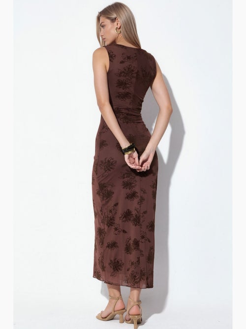 Abito midi in tulle con scollo quadrato hiccup - Kiabi Abito midi in tulle con scollo quadrato hiccup - Kiabi