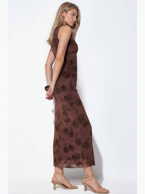 Abito midi in tulle con scollo quadrato hiccup - Kiabi Abito midi in tulle con scollo quadrato hiccup - Kiabi