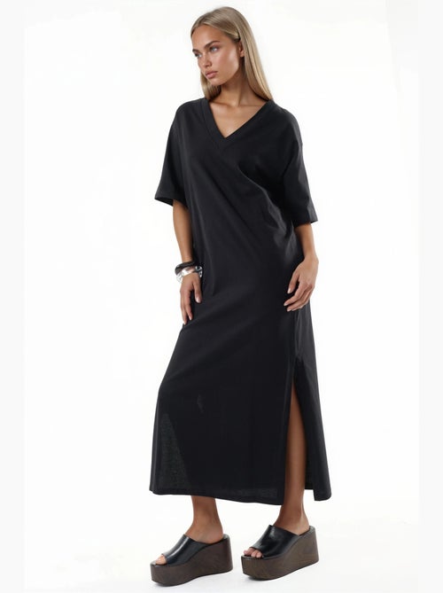 Abito midi morbido con scollo a v busem - Kiabi Abito midi morbido con scollo a v busem - Kiabi