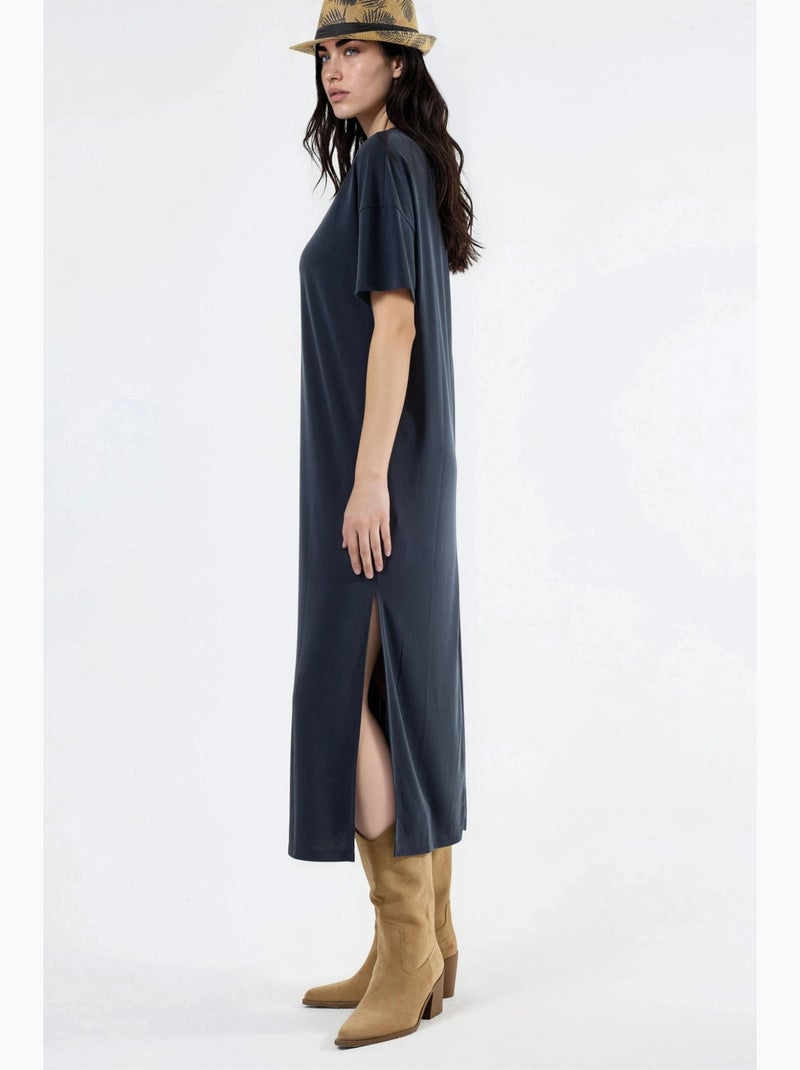 Abito midi relaxed fit hiccup Grigio scuro - Kiabi