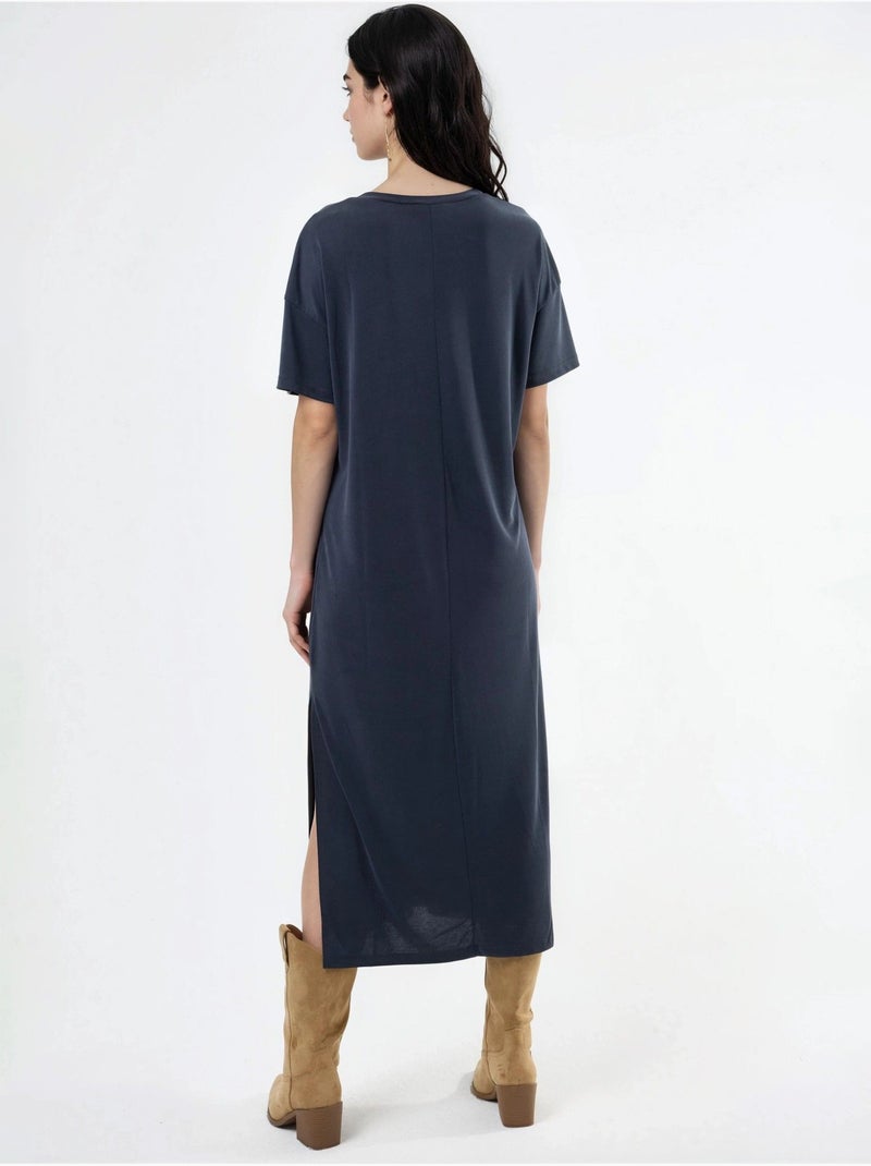 Abito midi relaxed fit hiccup Grigio scuro - Kiabi