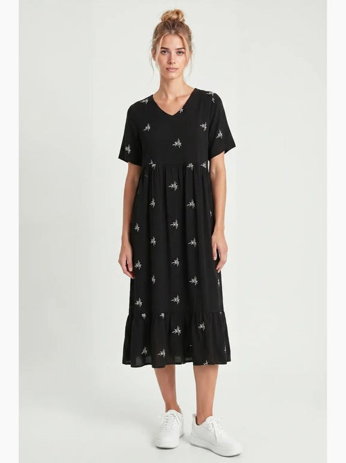 Abito midi ricamato con scollo a v istanbul - Kiabi Abito midi ricamato con scollo a v istanbul - Kiabi