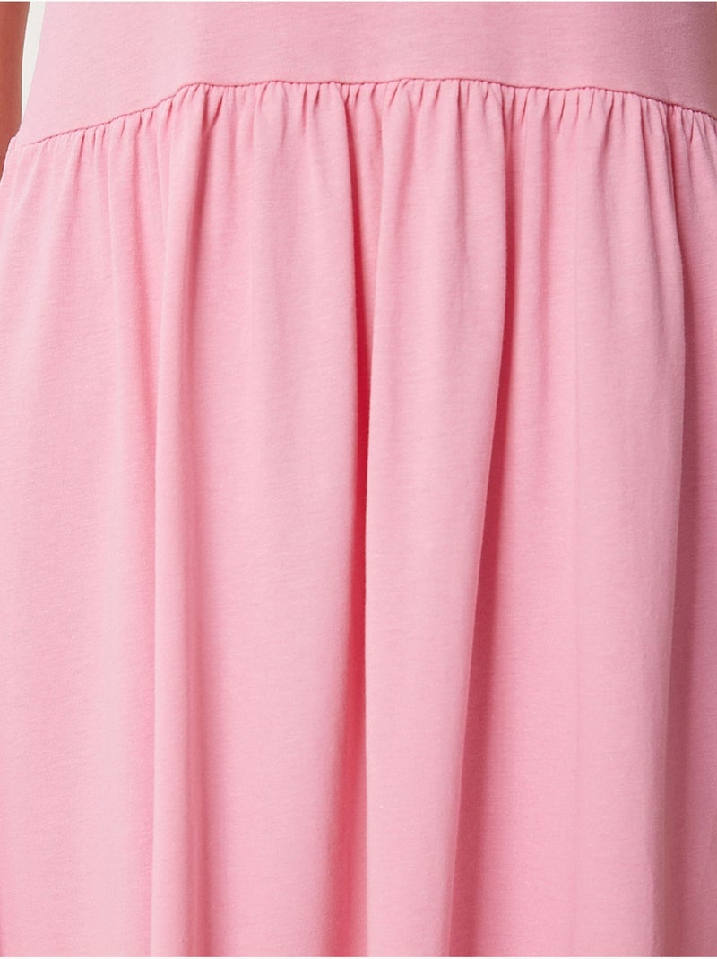 Abito midi senza maniche con scollo a girocollo istanbul Rosa chiaro - Kiabi