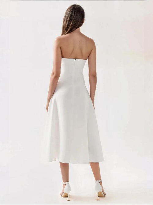 Abito midi senza spalline a forma di A - Kiabi Abito midi senza spalline a forma di A - Kiabi