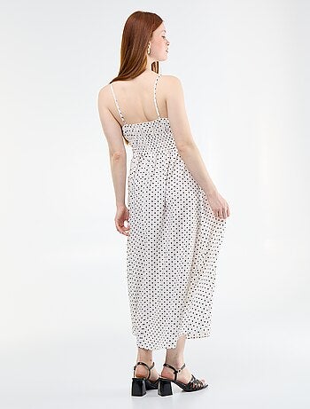 Abito midi smockato