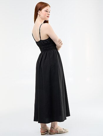 Abito midi smockato