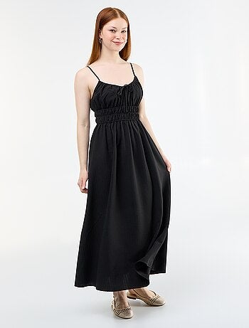 Abito midi smockato