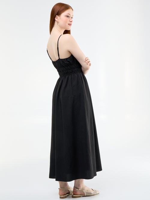Abito midi smockato - Kiabi