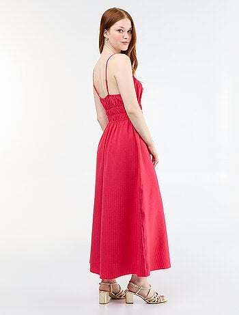 Abito midi smockato