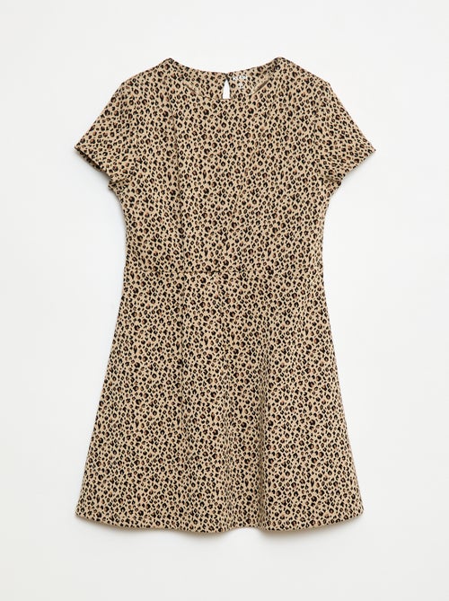 Abito Milano con taglio svasato e maniche corte - Kiabi