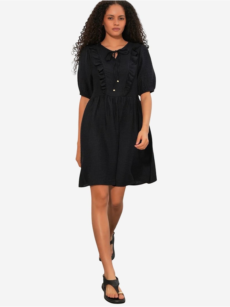 Abito mini a grembiule da donna a linea a bdart Nero - Kiabi