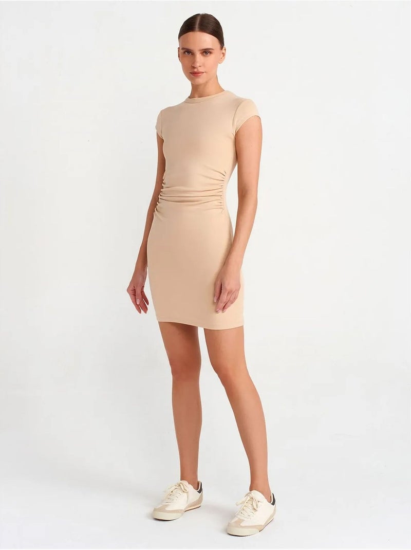 Abito mini aderente da donna dilvin Beige argilla - Kiabi