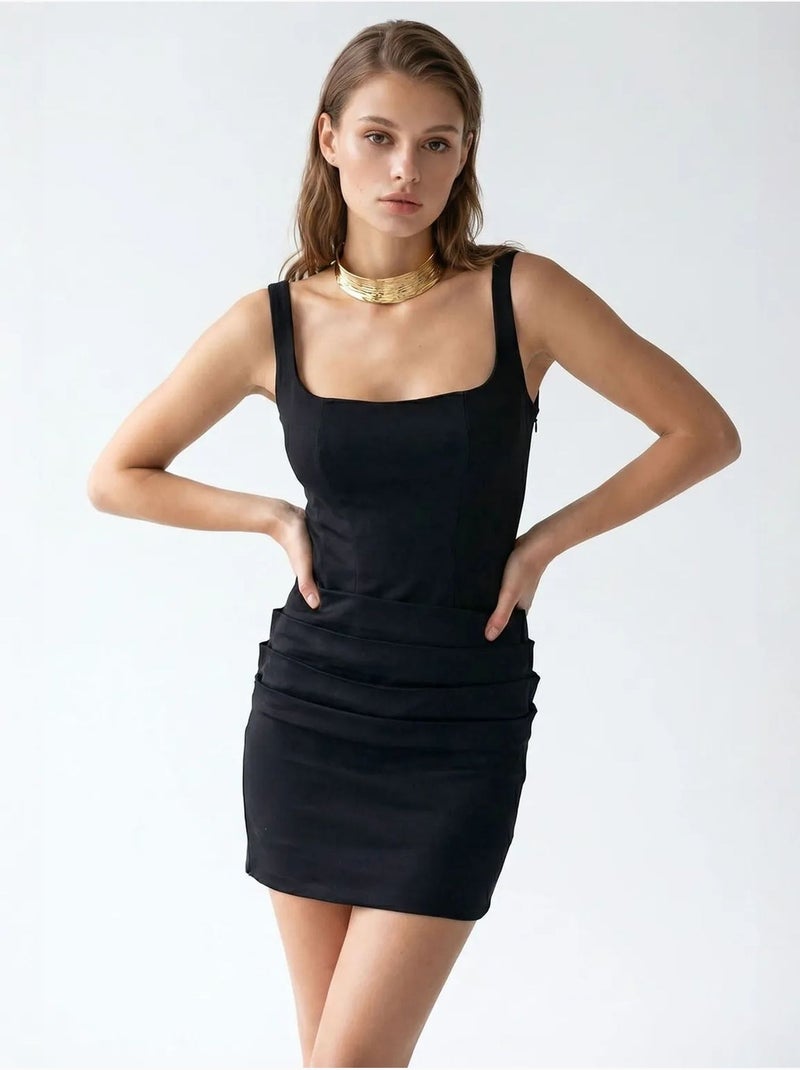 Abito mini aderente da donna mixray Nero - Kiabi