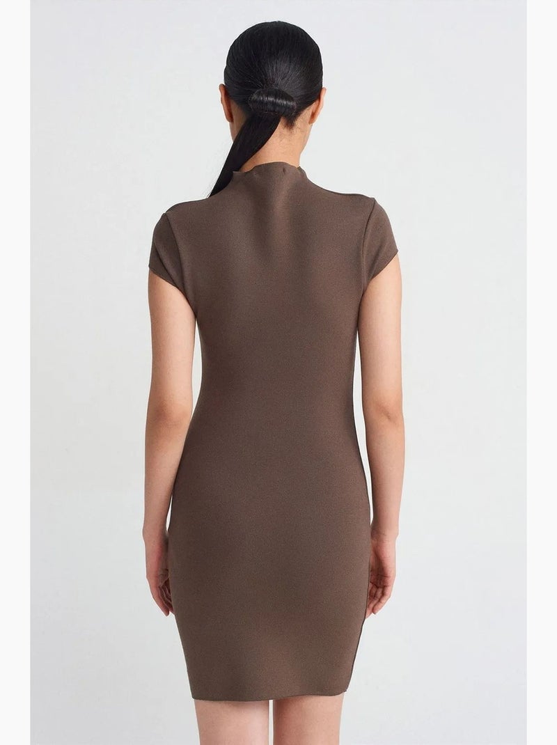Abito mini bodycon senza cuciture dilvin Marrone - Kiabi